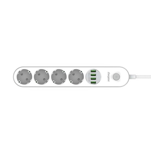 Energizer EPB2500W00EU rozgałęziacz 2 m 4 x gniazdo sieciowe Wewnętrzna Biały-16760593