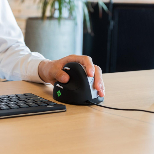 Ergonomiczna mysz R-Go HE leworęczna USB czarna/srebrna-16771436