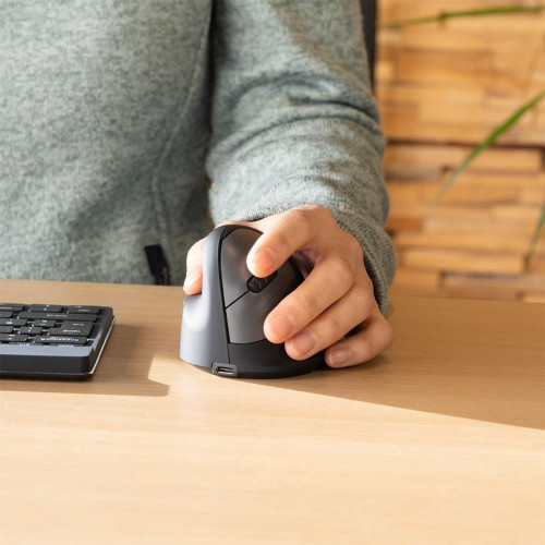 R-Go Pele HE ergonomiczna myszka lewa Bluetooth sidabrina-16771450
