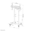 Neomounts FL55-875WH1 uchwyt do tablic informacyjnych 2,54 m (100