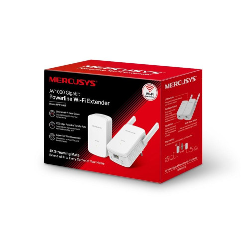 Mercusys AV1000 Gigabit Powerline Wi-Fi Kit MP510 KIT 1000 Mbit/s Ethernet LAN (RJ-45) ports 1 802.11n-16876920