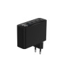Ładowarka uniwersalna 100W GaN 1xUSB-A 3xUSB-C szybkie ładowanie LCD czarna-16945270