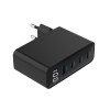 Ładowarka uniwersalna 100W GaN 1xUSB-A 3xUSB-C szybkie ładowanie LCD czarna-16945271