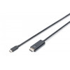 Kabel USB Type-C/HDMI M/M USB 3.1 Gen.2 SuperSpeed+ 4K/60Hz 18Gbps 2m czarny