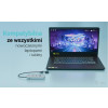Uniwersalny metalowy ładujący HUB 2xUSB-C/2xUSB-A PD 85W-16947039