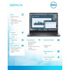 Laptop Dell Pro 14 PC14255/AMD Ryzen 5 220/16GB/256GB/14.0 FHD+/Radeon 740M/FgrPr/Cam & Mic/WLAN + BT/Backlit Kb/3 Cell/