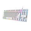 Klawiatura gamingowa TRUST GXT833W THADO TKL US White