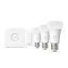 Philips Hue W Starter Kit 9,5W A60 E27 3szt, mostek, przełącznik Philips Hue Hue W Starter Kit 9,5W A60 E27, 3szt., mo