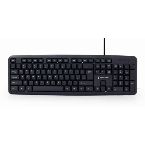 Klawiatura GEMBIRD KB-U-103-RU (USB 2.0; (US); kolor czarny)-557354
