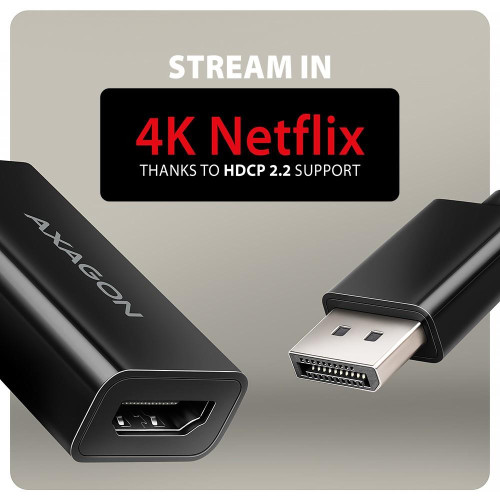 RVD-HI20N Adapter aktywny DisplayPort -> HDMI 1.4, 4K/60Hz, kabel 15cm-16944873