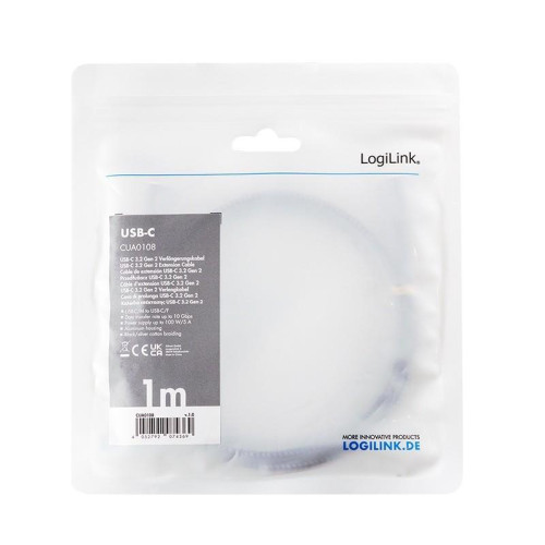 Kabel USB3.2 gen2 TypeC do USB-C/F, PD, 1m-16945027