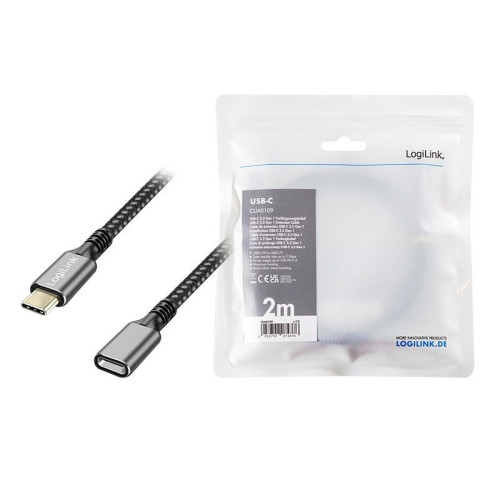 Kabel USB3.2 gen1 TypeC do USB-C/F, PD, 2m-16945032