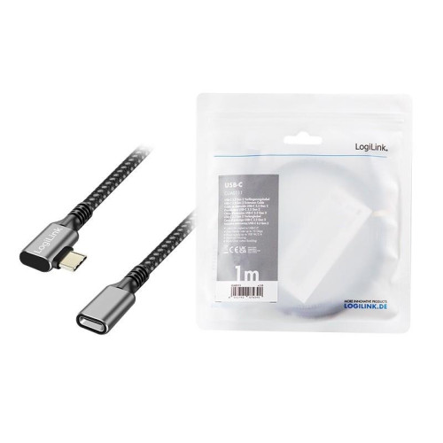 Kabel USB3.2 gen2 TypeC do USB-C/F, PD, 1m-16945042