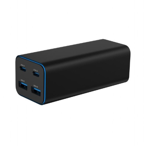 Ładowarka uniwersalna 100W GaN 2xUSB-A 2xUSB-C szybkie ładowanie czarna-16945260