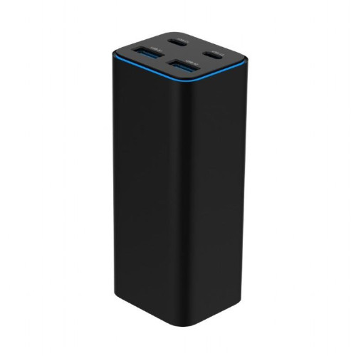 Ładowarka uniwersalna 100W GaN 2xUSB-A 2xUSB-C szybkie ładowanie czarna-16945261