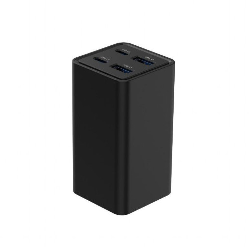 Ładowarka uniwersalna 65W GaN 2xUSB-A 2xUSB-C szybkie ładowanie czarna-16945265