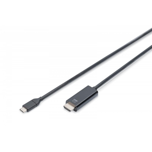 Kabel USB Type-C/HDMI M/M USB 3.1 Gen.2 SuperSpeed+ 4K/60Hz 18Gbps 2m czarny