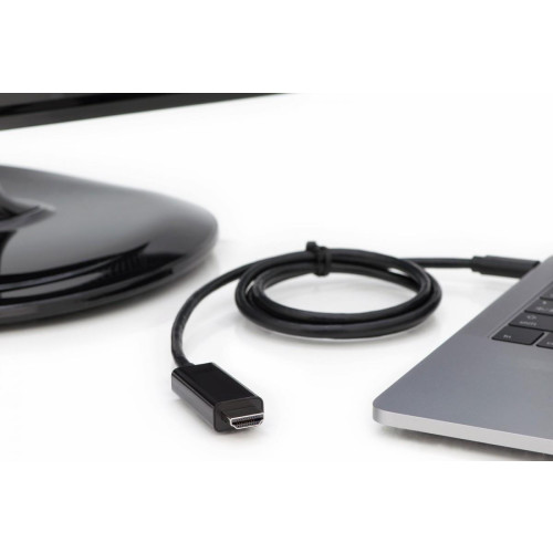Kabel USB Type-C/HDMI M/M USB 3.1 Gen.2 SuperSpeed+ 4K/60Hz 18Gbps 2m czarny-16945666