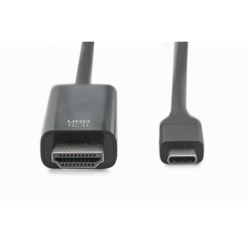 Kabel USB Type-C/HDMI M/M USB 3.1 Gen.2 SuperSpeed+ 4K/60Hz 18Gbps 2m czarny-16945667