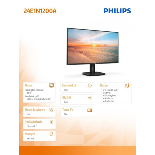 Monitor 24E1N1200A IPS 100Hz HDMI DP VGA Głośniki-16946664