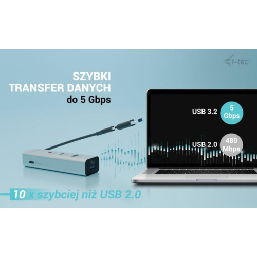 Uniwersalny metalowy ładujący HUB 2xUSB-C/2xUSB-A PD 85W-16947038