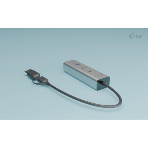 Uniwersalny metalowy ładujący HUB 2xUSB-C/2xUSB-A PD 85W-16947041