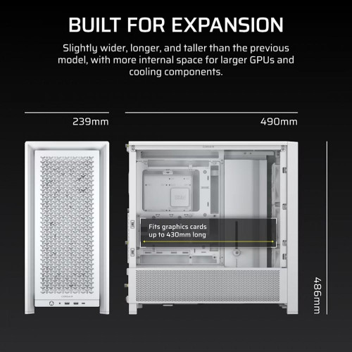 Obudowa FRAME 4000D RS White Mid Tower ATX-16947231