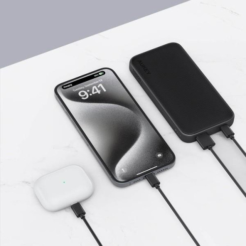 PB-Y46 Power Bank | 10000 mAh | 15W | 2xUSB | LED | kabel USB-C-16948943