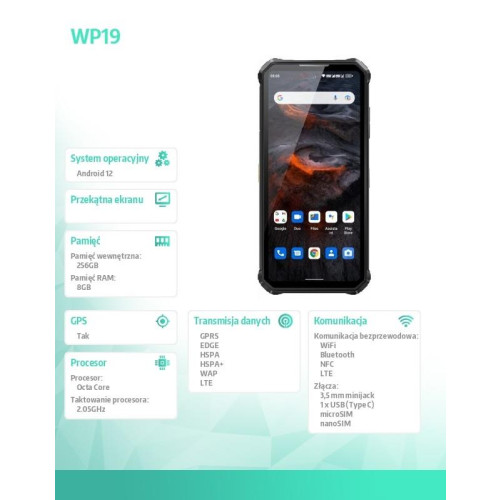 Smartfon WP19 8/256GB czarny-16949298