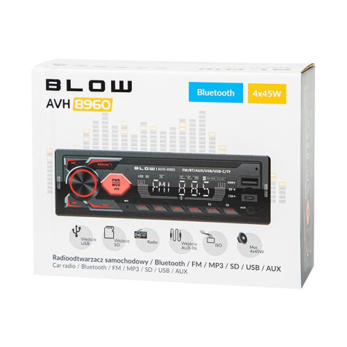 Radio samochodowe AVH-8960 1DIN RDS MP3/USB/micro SD/BLUETOOTH + USB-C-16950161