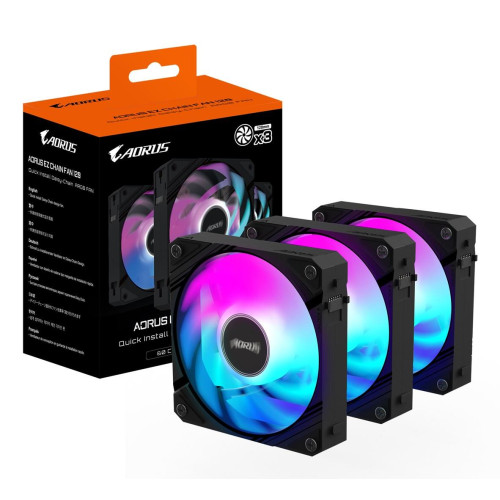 Wentylator Gigabyte AORUS EZ CHAIN FAN 120, ARGB, 3-pak-16959112