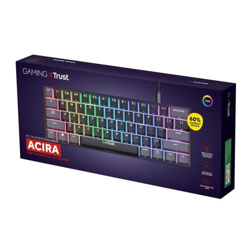 Klawiatura gamingowa TRUST GXT867 Acira Black-16962392
