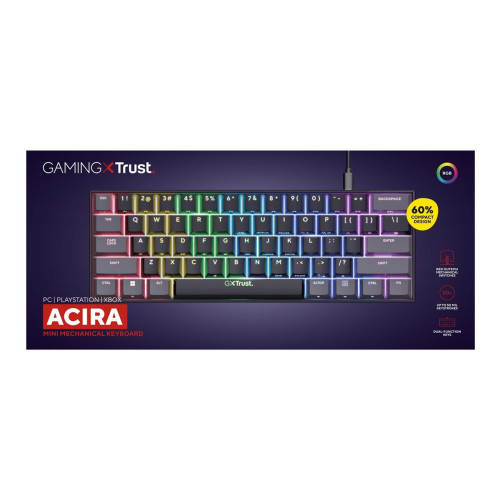 Klawiatura gamingowa TRUST GXT867 Acira Black-16962393