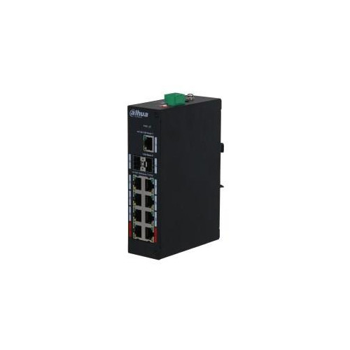 Dahua Swith 11-portowy przełącznik z 8 portami gigabit PoE 8x RJ45 1000M (zasilanie PoE) 2x SFP 1000M 1x RJ45 1000M PFS3