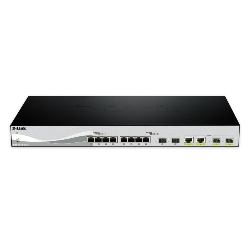 D-Link DXS-1210-12SC/E łącza sieciowe Zarządzany L2 10G Ethernet (100/1000/10000) 1U Czarny, Srebrny-16965852