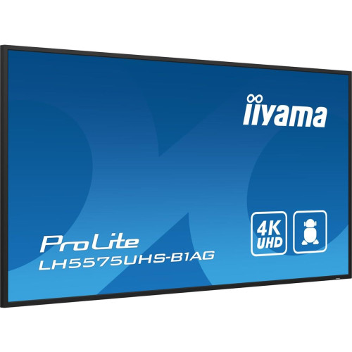 iiyama LH5575UHS-B1AG signage display Płaski panel Digital Signage 138,7 cm (54.6