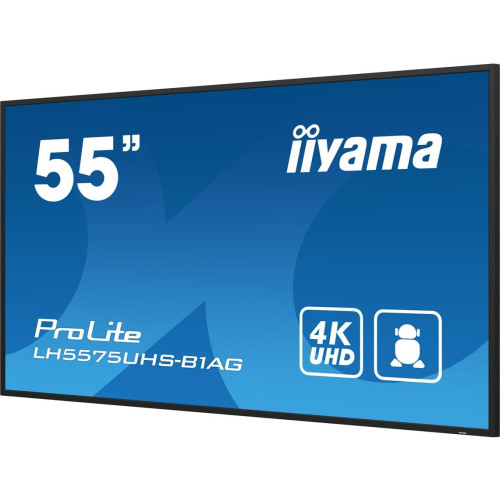 iiyama LH5575UHS-B1AG signage display Płaski panel Digital Signage 138,7 cm (54.6