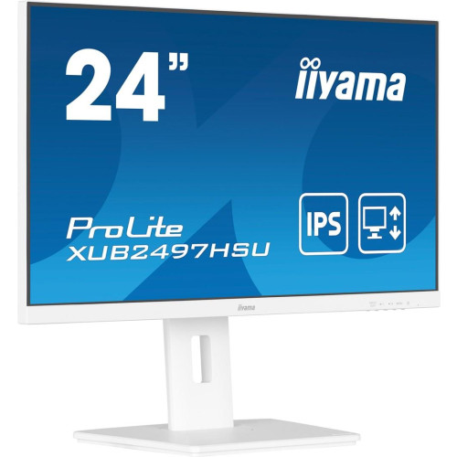Iiyama TFT XUB2497HSU IPS 24'' HDMI/DP/2xUSB/hoev/weiß - Płaski ekran - 60.5 cm-16972278