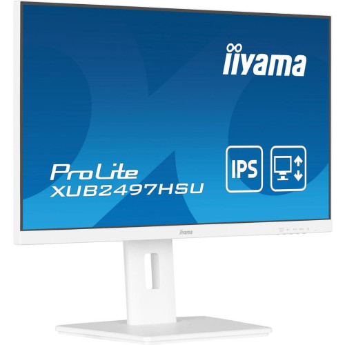 Iiyama TFT XUB2497HSU IPS 24'' HDMI/DP/2xUSB/hoev/weiß - Płaski ekran - 60.5 cm-16972279