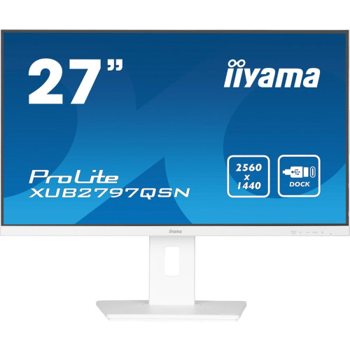 Monitor LED iiyama ProLite XUB2797QSN-W2 - 27 cali - Płaski ekran - 68,6 cm