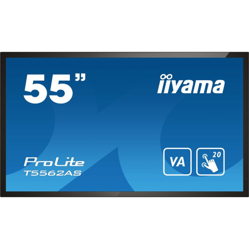 Płaski panel interaktywny Iiyama T5562AS-B1 - 138,7 cm (54,6") - VA - 3840 x 2160 pikseli - 24/7