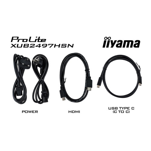 Monitor IIYAMA XUB2497HSN-W1 23.8inch IPS FHD 100Hz 250cd/m2 1ms HDMI DP Speakers-16972773