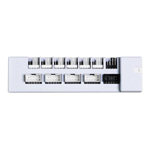 Lian Li EDGE HUB, 4x USB, 6x PWM - biały