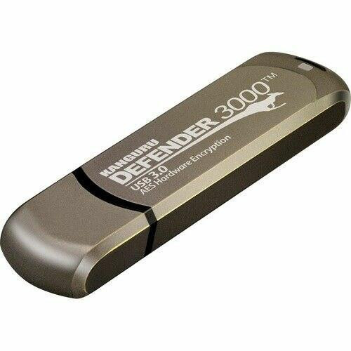 Przenośny dysk Kanguru Solutions Kanguru Defender 3000 - 256 GB - USB Type-C - 3.2 Gen 1 (3.1 Gen 1) - 300 MB/s - Zaślepka - Szary