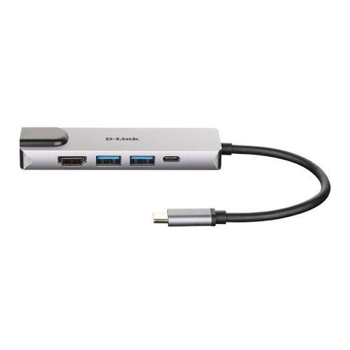 Adapter D-Link DUB-M520 - Przewodowy - Thunderbolt 3 - 60 W - 10,100,1000 Mbit/s - IEEE 802.3 - IEEE 802.3ab - IEEE 802.