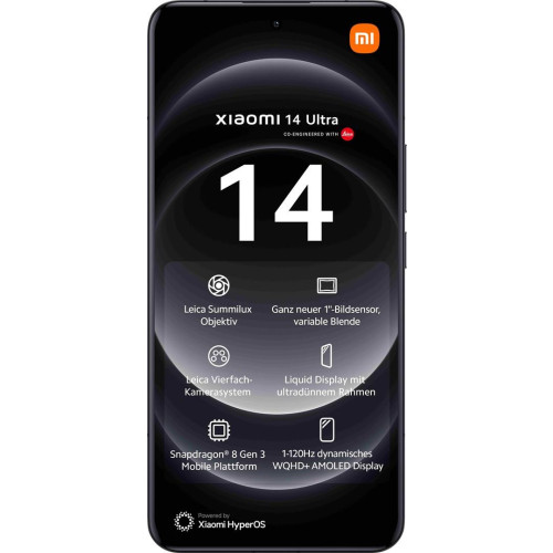 Smartfon Xiaomi 14 Ultra 5G DS 16/512GB Black (WYPRZEDAŻ)-16993201