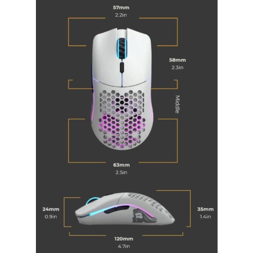 Glorious PC Gaming Race Model O- myszka Oburęczny RF Wireless 19000 DPI-17047931