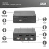 Przełącznik KVM, 2 portowy, 4K 60Hz, 2xDisplayPort IN, 1xDisplayPort OUT, 2xUSB, 2xAudio IN&OUT-17121649