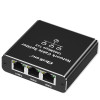 Rozdzielacz Splitter Ethernet mini SWITCH 1x3 RJ45 | 1000Mb/s | USB-C | Aluminium-17122067