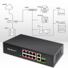 Przełącznik sieciowy SWITCH FAST Ethernet 8x RJ45 PoE 2x RJ45 Uplink 1x SFP | 120W | 1000Mb/s-17122221